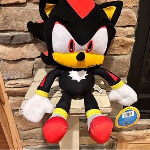 Sonic the Hedgehog Shadow Plush size 17” new with tags